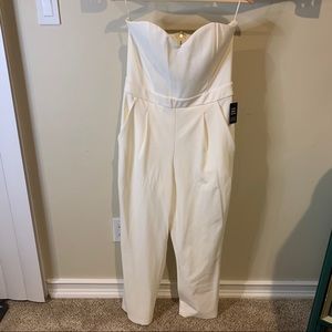 NWT Cream Express Jumpsuit